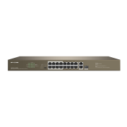 16FE+2GE/1SFP Unmanaged Switch With 16-Port PoE