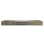 16FE+2GE/1SFP Managed Switch With 16-Port PoE