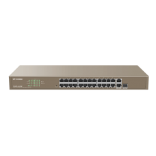 24FE+2GE/1SFP Managed Switch With 24-Port PoE