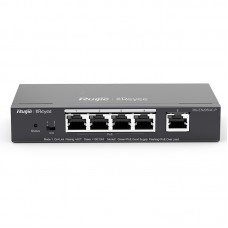 5-Port Gigabit Smart POE Switch, 5 Gigabit RJ45 Ports including 4 PoE/POE+ Ports, 54W PoE power budget, Desktop Steel Case