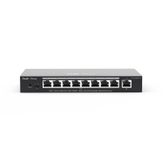 9-Port Gigabit Smart POE Switch, 9 Gigabit RJ45 Ports including 8 PoE/POE+ Ports,120W PoE power budget, Desktop Steel Case