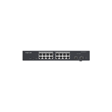 18-Port Gigabit Smart POE Switch, 16 Gigabit RJ45 Ports including 16 POE/POE+ Ports, 2 SFP Slots, 240W PoE power budget,13-inch Rack-mountable Steel Case