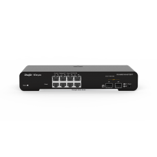 8-Port Gigabit L2 Managed POE Switch, 8 Gigabit RJ45 POE/POE+ Ports,2 SFP Slots,125W PoE Power budget, Desktop Steel Case