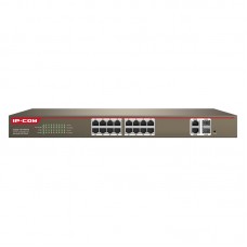 IP-COM 16-Port 100M+2-Port Gigabit TP/SFP Combo Web Smart PoE Switch