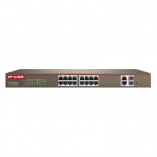 16-Port 100M+2-Port Gigabit TP/SFP Combo Web Smart PoE Switch