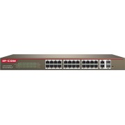 IP-COM 24-Port 100M+2-Port Gigabit TP/SFP Combo Web Smart PoE Switch