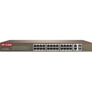 IP-COM 24-Port 100M+2-Port Gigabit TP/SFP Combo Web Smart PoE Switch